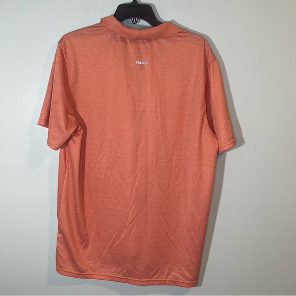 Eddie Bauer Men’s Poly Tech Polo Shirt Persimmon XL - Picture 5 of 6